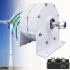 12000W Low RPM Permanent Magnet Generator 12V 24V 48V 120V 220V, Free Energy Gearless Permanent Magnet Generator Motor DIY for Wind Turbine Water Turbine,220V