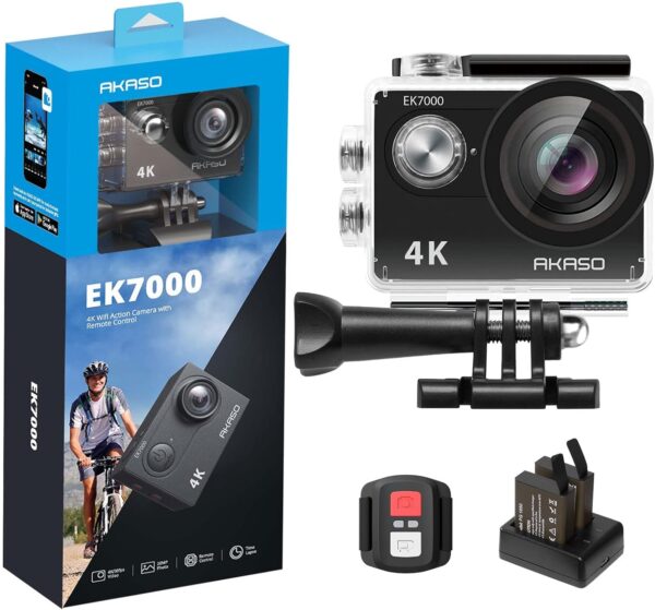 AKASO 20MP WiFi Action Camera with EIS Ultra HD Underwater Camera