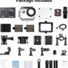 AKASO EK7000 4K30FPS 20MP WiFi Action Camera with EIS Ultra HD Underwater Camera 131FT Waterproof Camera Remote Control 4X Zoom Support External Microphone Black - Image 9