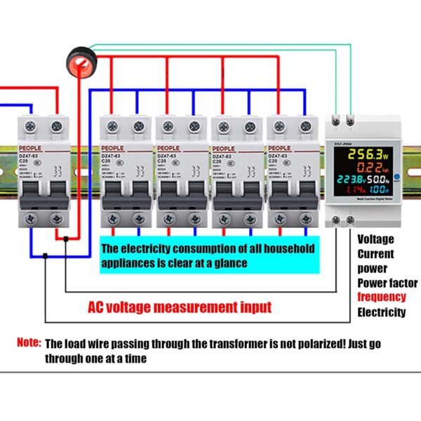 D52‑2066 Household Watt‑Hour Meter Smart Single Phase Energy Meter