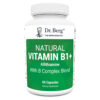 Dr. Berg Natural Vitamin B1 B6 B12 Complex - Allithiamine Vitamin B1 Supplement with 8 Essential Vitamin B Complex for Men & Women Including Thiamin, Niacin, Folate, Magnesium & More - 60 Capsules