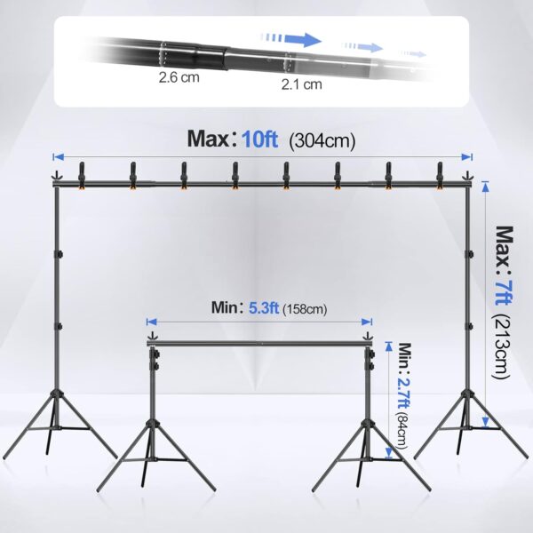 EMART Backdrop Stand 10x7ft