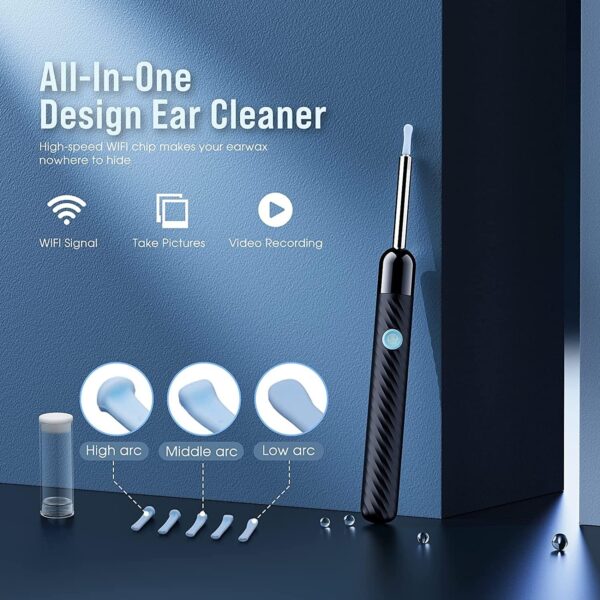 Earwax Remover Tool with 8 Pcs Ear Set Ear Cleaner with Camera