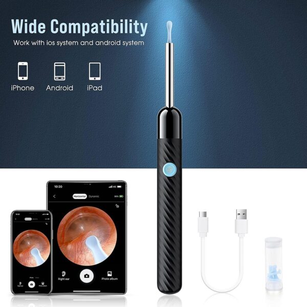 Earwax Remover Tool with 8 Pcs Ear Set Ear Cleaner with Camera