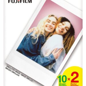 FUJIFILM Instax Mini Instant Film Twin Pack (White), 20 photos