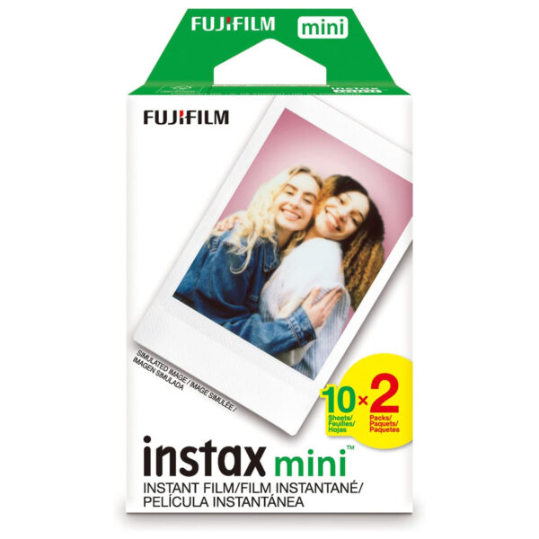 FUJIFILM Instax Mini Instant Film Twin Pack White