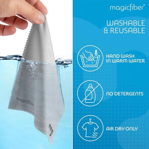 MagicFiber Microfiber Cleaning Cloth, 6 pack - Premium Cloth for Glasses, Lens, Screens & More - Image 5