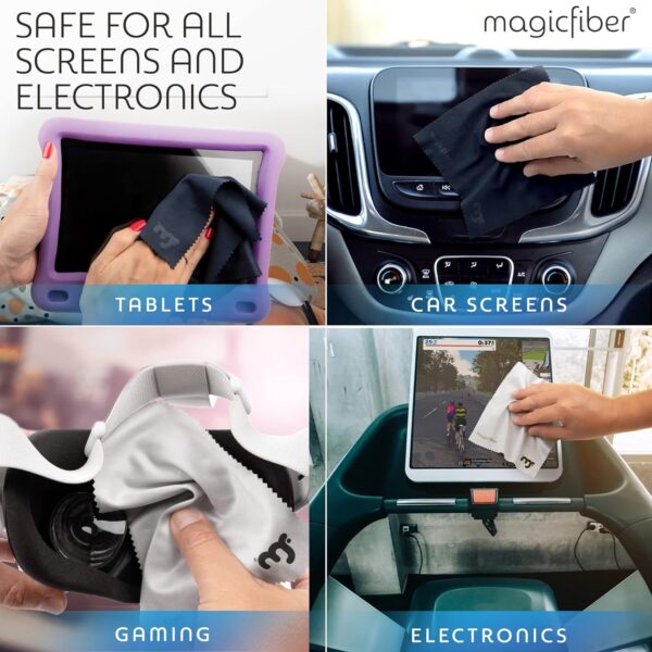 MagicFiber Microfiber Cleaning Cloth, 6 pack - Premium Cloth for Glasses, Lens, Screens & More - Image 4