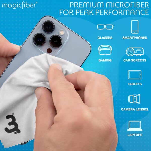 MagicFiber Microfiber Cleaning Cloth Premium Cloth for Glasses Lens Screens