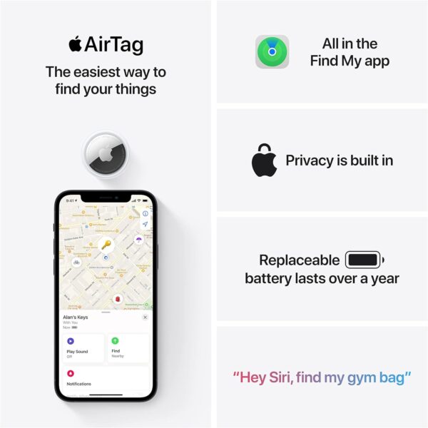 Apple AirTag 4 pack - Image 2