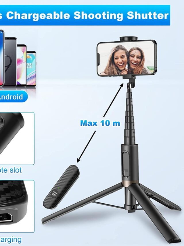 TONEOF 60 inches Cell Phone Selfie Stick Tripod Smartphone Tripod Stand