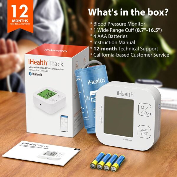 iHealth Track Smart Upper Arm Blood Pressure Monitor