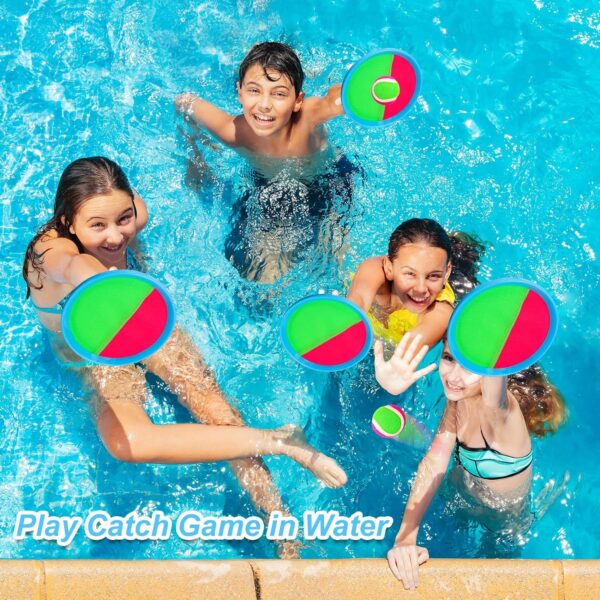 Ayeboovi Toss and Catch Ball Game Outdoor Toys for Kids Beach Toys Pool Toys Outdoor Yard Games for 3 4 5 6 7 8 9 10 Year Old Boys Girls Easter Basket Stuffers (Upgraded) - Image 3