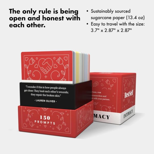 Best Self Intimacy Deck 150 Relationship Building Conversation Cards Starters Couples Games, Meaningful Couples Card Game - Romantic Couples Strengthen Relationship Cards, and Questions for Couples - Image 2