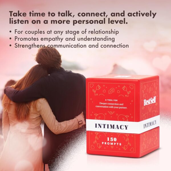 BestSelf Intimacy Deck 150 Relationship Building Conversation Cards Starters Couples Games, Meaningful Couples Card Game - Romantic Couples Strengthen Relationship Cards, and Questions for Couples in USA