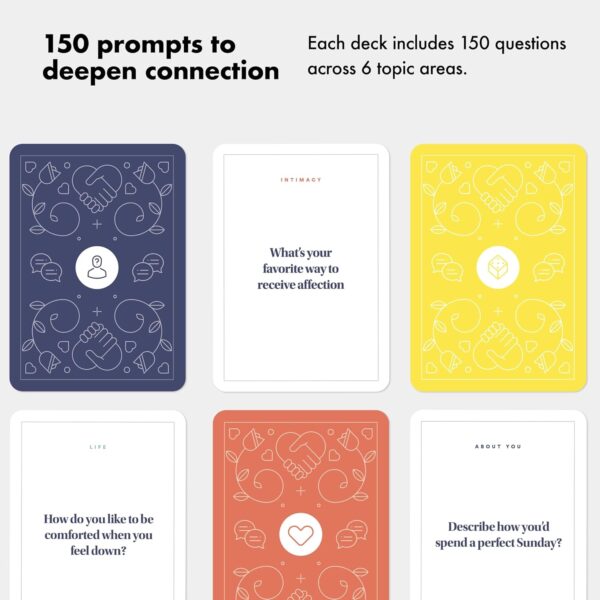 Best Self Intimacy Deck 150 Relationship Building Conversation Cards Starters Couples Games, Meaningful Couples Card Game - Romantic Couples Strengthen Relationship Cards, and Questions for Couples - Image 6