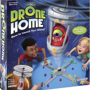 Drone Home -- First Ever Game With a Real, Flying Drone -- Great, Family Fun! -- For 2-4 Players -- Ages 8+ in USA