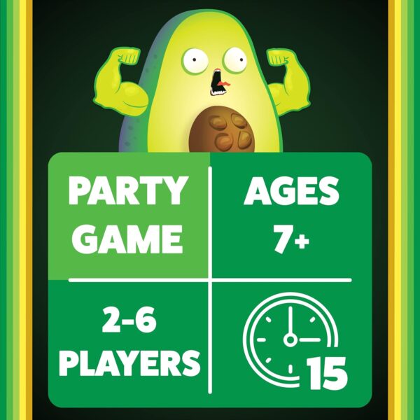 Exploding Kittens Presents Throw Avocado - A Dodgeball Card Sequel and Expansion Set - Family-Friendly Card Games for Adults, Teens & Kids - 2-6 Players - Ages 7 and Up - 120 Cards - Image 4