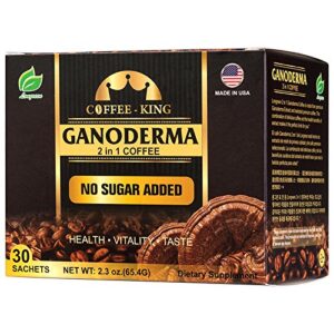 Ganoderma Reishi Coffee Mix, Instant 2-in-1 Mushroom Coffee with All Natural Ganoderma Lucidum