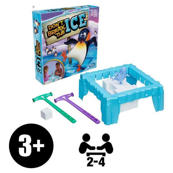 Hasbro Gaming Don't Break The Ice Preschool Game, Board Games for Kids Ages 3 and Up in USA