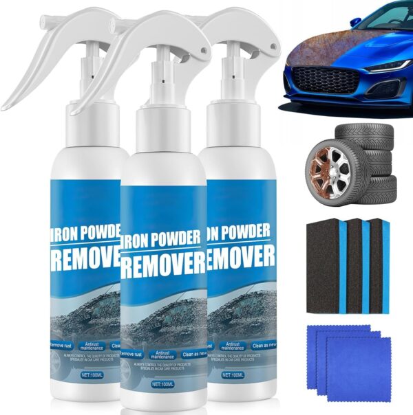 Iron Powder Remover, Rust Out Instant Remover Spray 3PCS*100ML