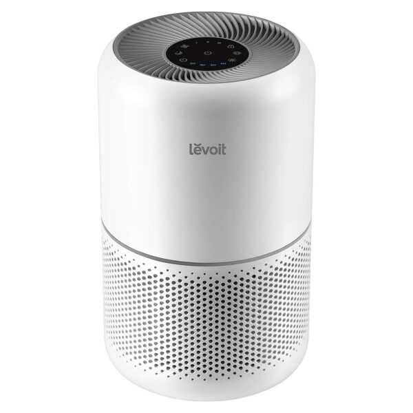 LEVOIT Air Purifier for Home Allergies Pets Hair in Bedroom, Covers Up to 1095 ft² by 45W High Torque Motor, 3-in-1 Filter with HEPA sleep mode, Remove Dust Smoke Pollutants Odor, Core300-P, White