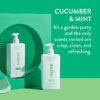 Native Shampoo and Conditioner Contain Naturally Derived Ingredients | All Hair Type Color & Treated From Fine to Dry Damaged, Sulfate & Dye Free - Cucumber & Mint, 16.5 fl oz each (2 pack)