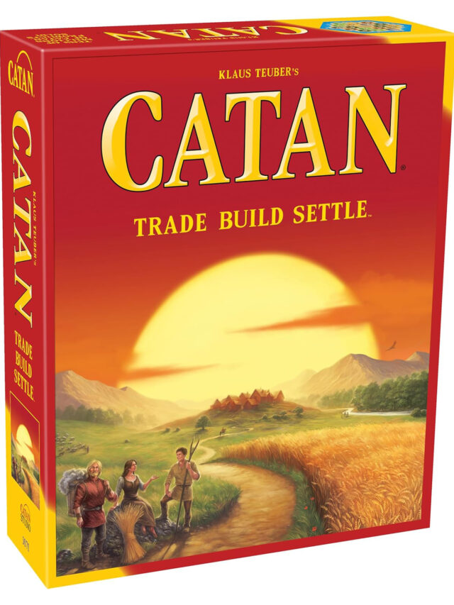 CATAN Board Game (Base Game) | Family Board Game | Board Game for Adults and Family | Adventure Board Game | Ages 10+ | for 3 to 4 Players | Average Playtime 60 Minutes | Made by Catan Studio in USA on Amazon.