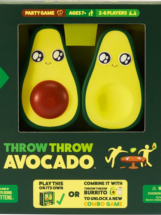 Exploding Kittens Presents Throw Avocado – A Dodgeball Card Sequel and Expansion Set – Family-Friendly Card Games for Adults, Teens & Kids – 2-6 Players – Ages 7 and Up – 120 Cards