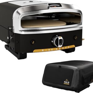 HALO Versa 16 Outdoor Pizza Oven | Rotating Stone bakes up to 16" Pizzas | Packed with Oven Cover