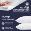 Beckham Hotel Collection Bed Pillows Standard / Queen Size Set of 2 - Original Down Alternative Pillow for Sleeping - Bedding for Back, Stomach or Side Sleepers