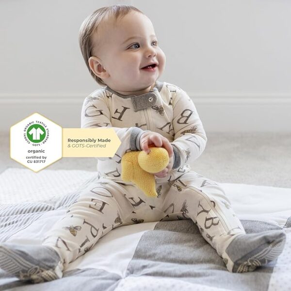 Organic cotton baby clothes - Burt's Bees Baby Boys' Pajamas - Image 5