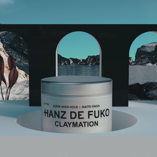 Hanz de Fuko Claymation – Premium Men’s Hair Styling Clay – Super High Hold, Matte Finish – 2 oz