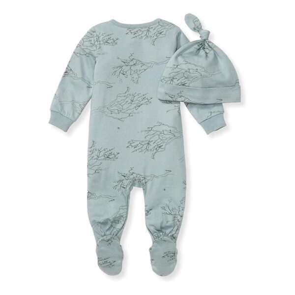 Organic Cotton Baby Clothes - Burt's Bees Baby baby-boys Romper Jumpsuit - Image 2