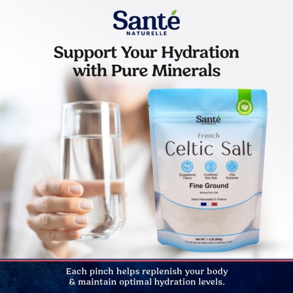 Sante Naturelle Celtic Salt - 1.1lb (18oz) Fine Ground Sea Salt - Image 5