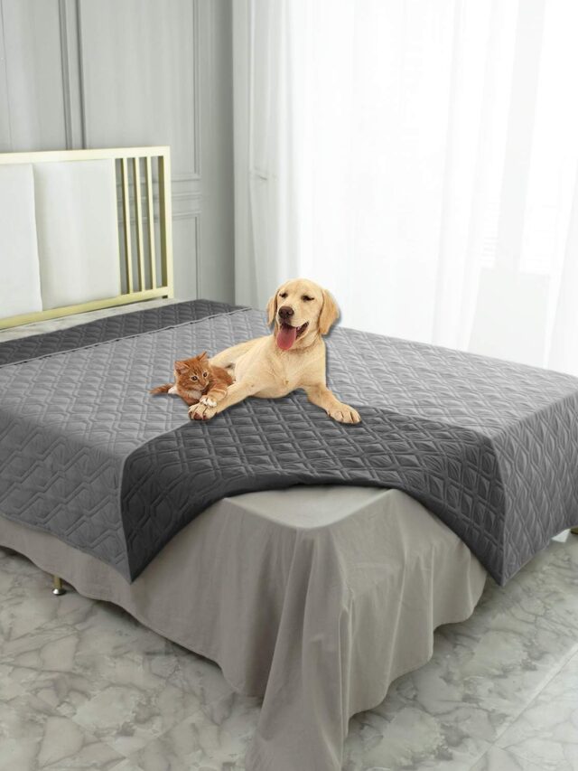 Ameritex Waterproof Dog Bed Cover Pet Blanket for Furniture Bed Couch Sofa Reversible