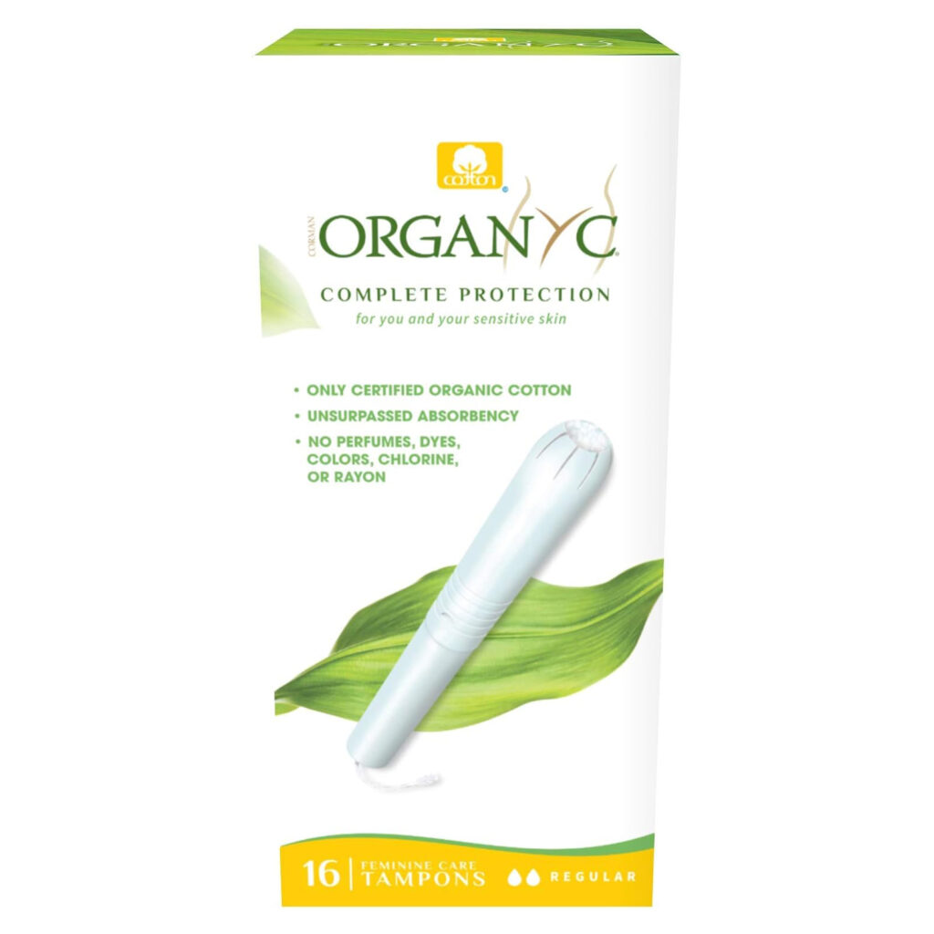 Organyc 100% Certified Organic Cotton Tampons, Cardboard Applicator