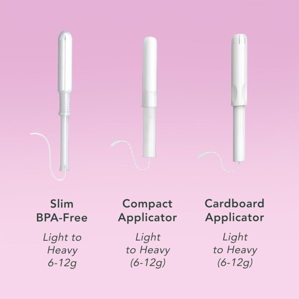 Rael Tampons, Compact Applicator Tampon Made with Organic Cotton - Tampons Multipack