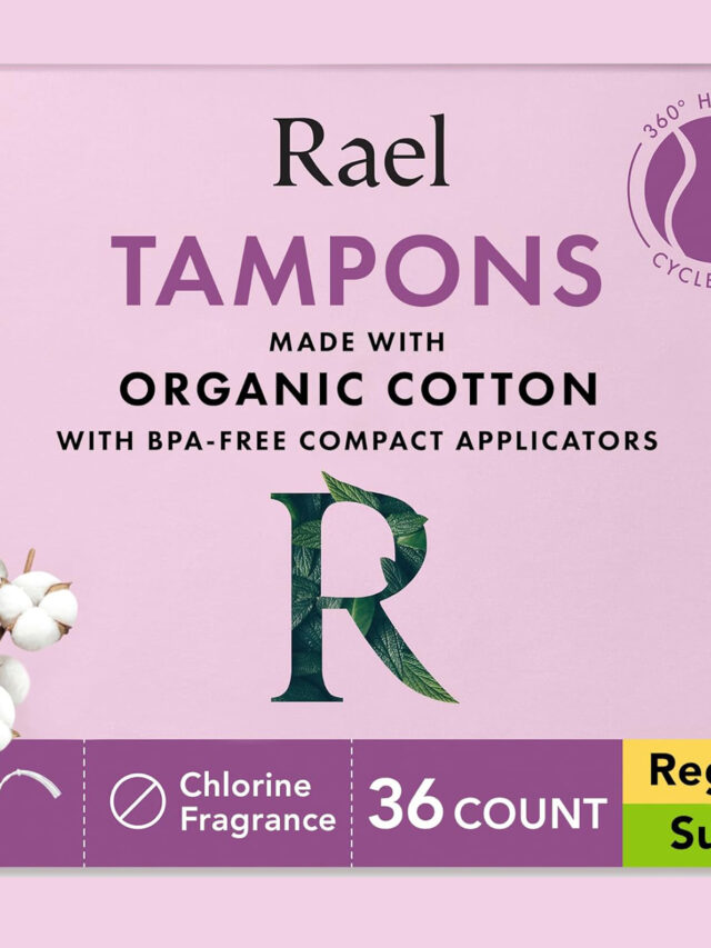 Rael Tampons, Compact Applicator Tampon Made with Organic Cotton - Tampons Multipack