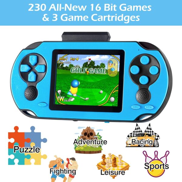 16 Bit Handheld Game Console for Kids Adults