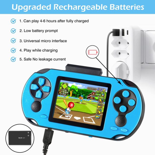 16 Bit Handheld Game Console for Kids Adults