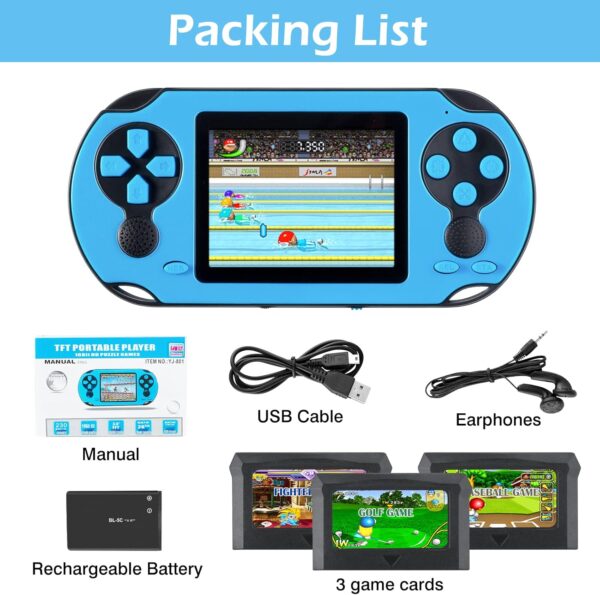 16 Bit Handheld Game Console for Kids Adults