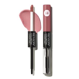 Revlon Liquid Lipstick with Clear Lip Gloss, ColorStay Overtime Lipcolor, Dual Ended with Vitamin E