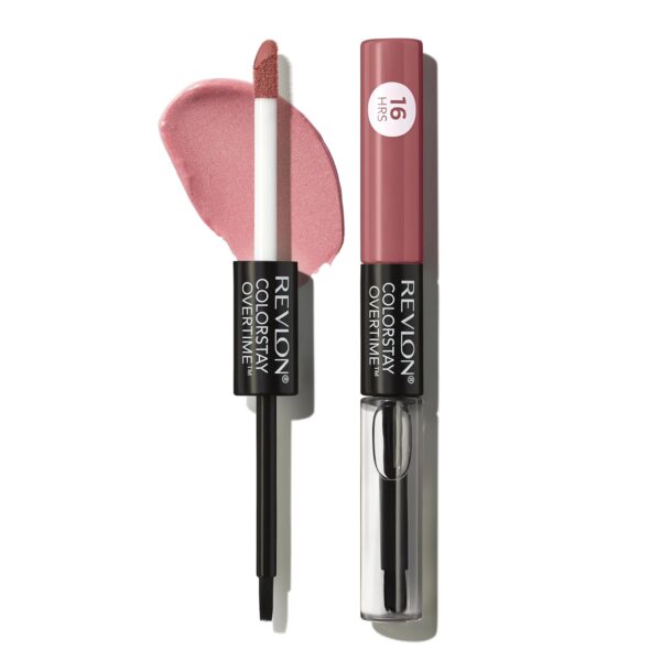 Revlon Liquid Lipstick with Clear Lip Gloss, ColorStay Overtime Lipcolor, Dual Ended with Vitamin E